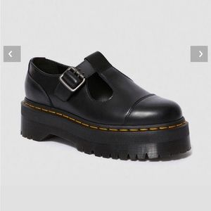 Doc Martens BETHAN POLISHED SMOOTH LEATHER PLATFORM SHOES Dr. Martens Worn Once